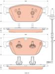 TRW Set placute frana TRW GDB1884 (GDB1884)