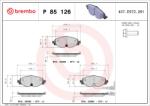 BREMBO Set placute frana BREMBO P 85 126X (P 85 126X)