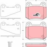 TRW Set placute frana TRW GDB3350 (GDB3350)