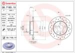 BREMBO Disc frana BREMBO 08.7165. 1X (08.7165.1X)