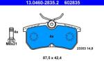 ATE Set placute frana ATE 13.0460-2835.2 (13.0460-2835.2) - fixbox