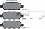 TEXTAR Set placute frana TEXTAR 2387101 (2387101) - fixbox