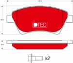 TRW Set placute frana TRW GDB1552DTE (GDB1552DTE)