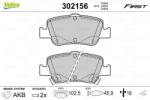 VALEO Set placute frana VALEO 302156 (302156)