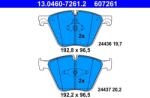 ATE Set placute frana ATE 13.0460-7261.2 (13.0460-7261.2) - fixbox