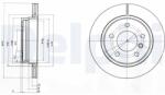 DELPHI Disc frana axa spate DELPHI BG3041C (BG3041C)