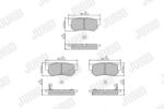 JURID Set placute frana JURID 572557J (572557J)