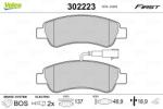 VALEO Set placute frana VALEO 302223 (302223)