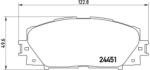 BREMBO Set placute frana BREMBO P 83 106 (P 83 106)