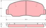 TRW Set placute frana TRW GDB980 (GDB980)