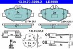 ATE Set placute frana ATE 13.0470-3999.2 (13.0470-3999.2)