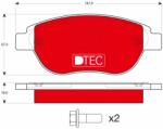 TRW Set placute frana TRW GDB1464DTE (GDB1464DTE)
