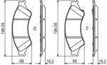 Bosch Set placute frana, frana disc BOSCH 0 986 494 791 - fixbox
