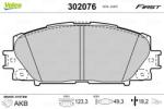 VALEO Set placute frana VALEO 302076 (302076)