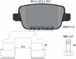 TEXTAR Set placute frana TEXTAR 2453701 (2453701) - fixbox
