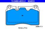 ATE Set placute frana, frana disc ATE 13.0460-4833.2 - fixbox