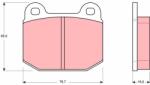 TRW Set placute frana TRW GDB611 (GDB611)