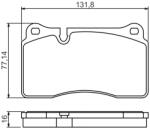 Bosch Set placute frana BOSCH 0 986 494 207 (0 986 494 207)