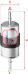 SOFIMA Filtru combustibil SOFIMA S 1944 B (S 1944 B) - fixbox