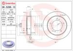 BREMBO Disc frana BREMBO 08.5266. 10 (08.5266.10)