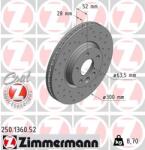 ZIMMERMANN Disc frana ZIMMERMANN 250.1360. 52 (250.1360.52)