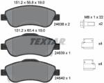 TEXTAR Set placute frana TEXTAR 2463801 (2463801) - fixbox