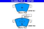 ATE Set placute frana ATE 13.0460-7191.2 (13.0460-7191.2)