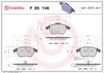 BREMBO Set placute frana BREMBO P 85 146X (P 85 146X)