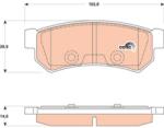 TRW Set placute frana TRW GDB4178 (GDB4178)