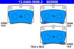 ATE Set placute frana ATE 13.0460-5698.2 (13.0460-5698.2)