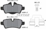 TEXTAR Set placute frana, frana disc TEXTAR 2428901 - fixbox