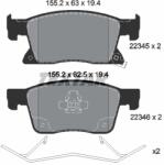 TEXTAR Set placute frana TEXTAR 2234501 (2234501) - fixbox