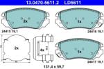 ATE Set placute frana, frana disc ATE 13.0470-5611.2 - fixbox