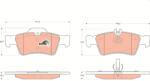 TRW Set placute frana TRW GDB1546 (GDB1546)