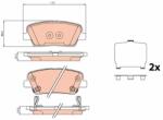 TRW Set placute frana TRW GDB3624 (GDB3624)