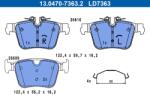 ATE Set placute frana ATE 13.0470-7363.2 (13.0470-7363.2)