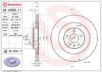 BREMBO Disc frana BREMBO 09. C939.11 (09.C939.11)