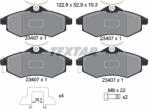 TEXTAR Set placute frana TEXTAR 2340702 (2340702) - fixbox