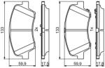 Bosch Set placute frana BOSCH 0 986 494 712 (0 986 494 712)