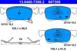 ATE Set placute frana ATE 13.0460-7308.2 (13.0460-7308.2)