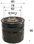 VALEO Filtru ulei VALEO 586089 (586089) - fixbox