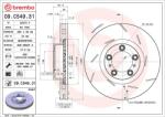 BREMBO Disc frana BREMBO 09. C549.31 (09.C549.31)