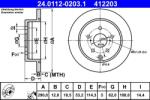 ATE Disc frana spate Toyota Prius, Mirai ATE 24.0112-0203.1 (24.0112-0203.1)