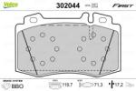 VALEO Set placute frana VALEO 302044 (302044)