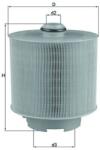 MAHLE Filtru aer MAHLE LX 1006/2D (LX 1006/2D) - fixbox
