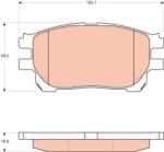 TRW Set placute frana TRW GDB3414 (GDB3414)