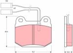 TRW Set placute frana TRW GDB364 (GDB364)
