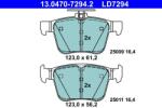 ATE Set placute frana ATE 13.0470-7294.2 (13.0470-7294.2)