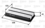 VALEO Filtru aer VALEO 585128 (585128) - fixbox