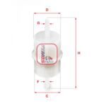 SOFIMA Filtru combustibil SOFIMA S 7000 B (S 7000 B) - fixbox